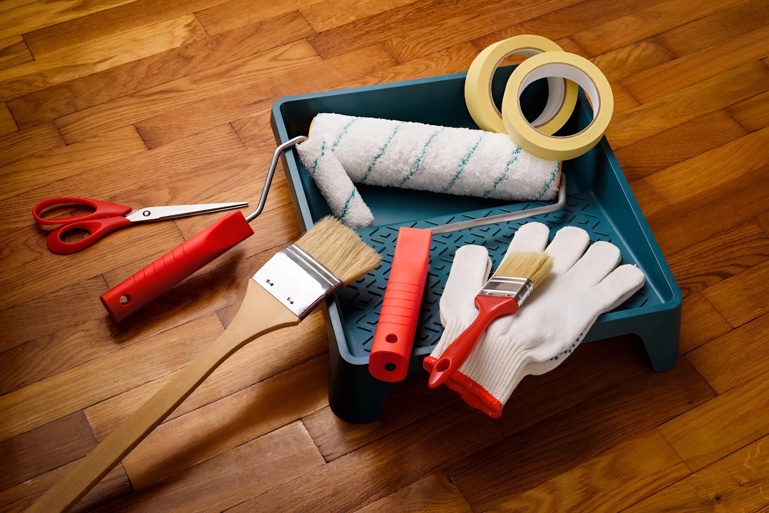 Painting tools for residential painting used by a painter in Hopkinton, MA